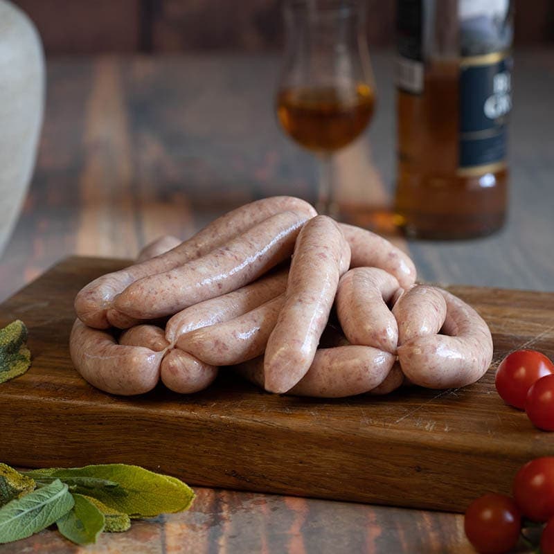 Pork Sausages available to buy at Macdonald & Sons Butchers in Dundee, Scotland