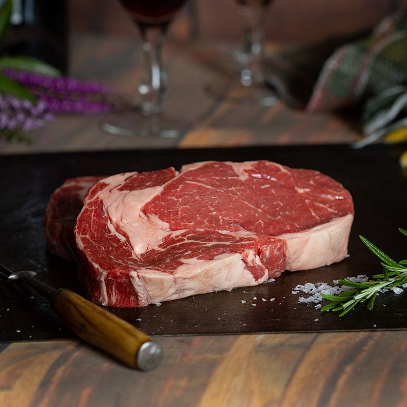 Scottish Ribeye Steak available to buy at Macdonald & Sons Butchers in Dundee, Scotland