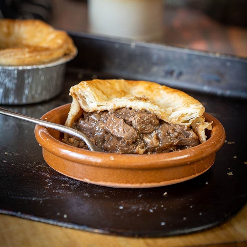 Scottish Caramelised Onion Steak Pie available to buy at Macdonald & Sons Butchers in Dundee, Scotland