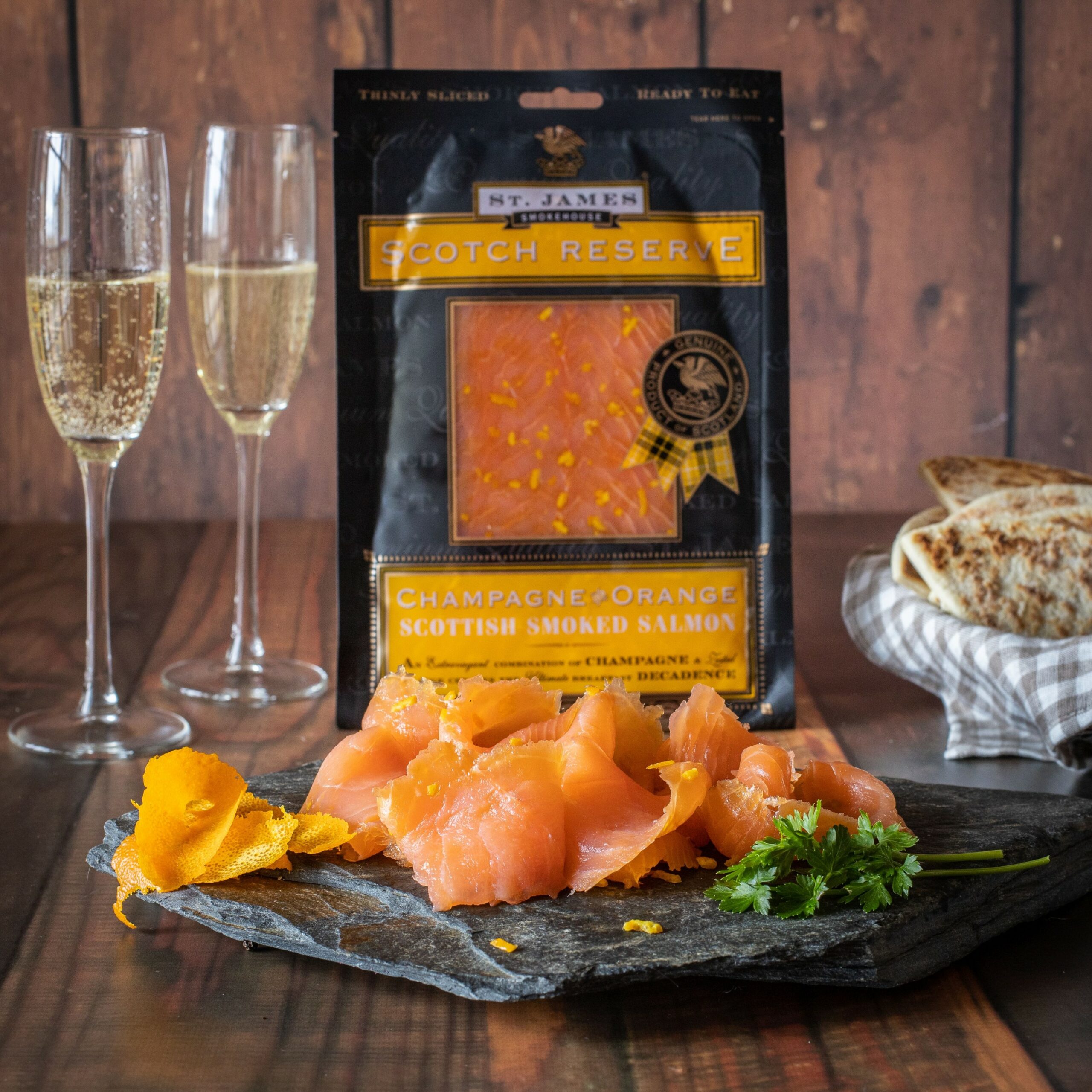 Champagne & Orange Smoked Salmon