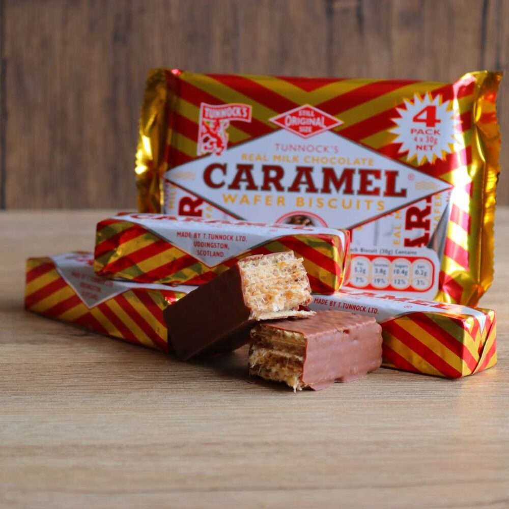 Tunnocks Caramel Wafer (Pack of 4)