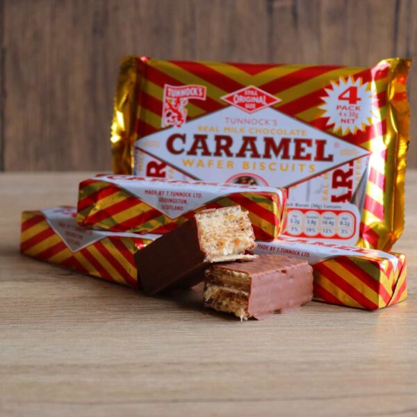 Tunnocks Caramel Wafer (Pack of 4)