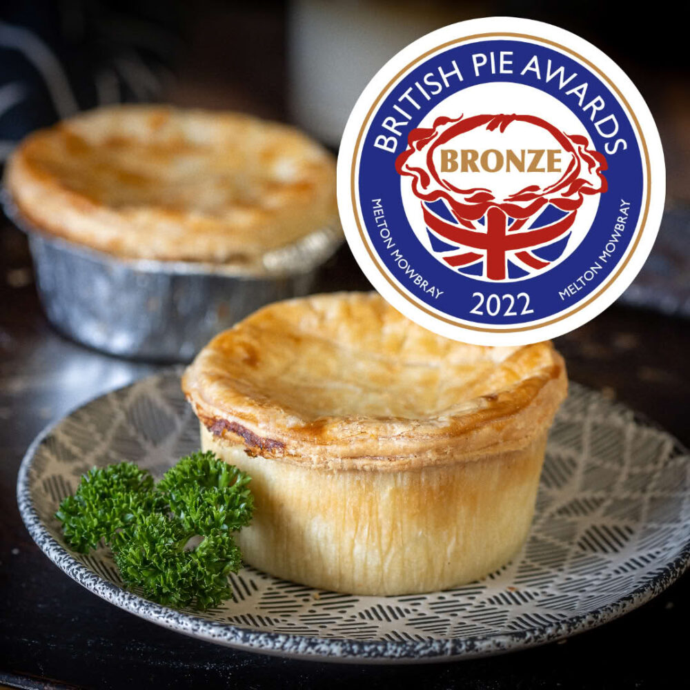 Award winning steak and cheddar pies
