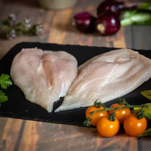 Butterfly chicken breasts
