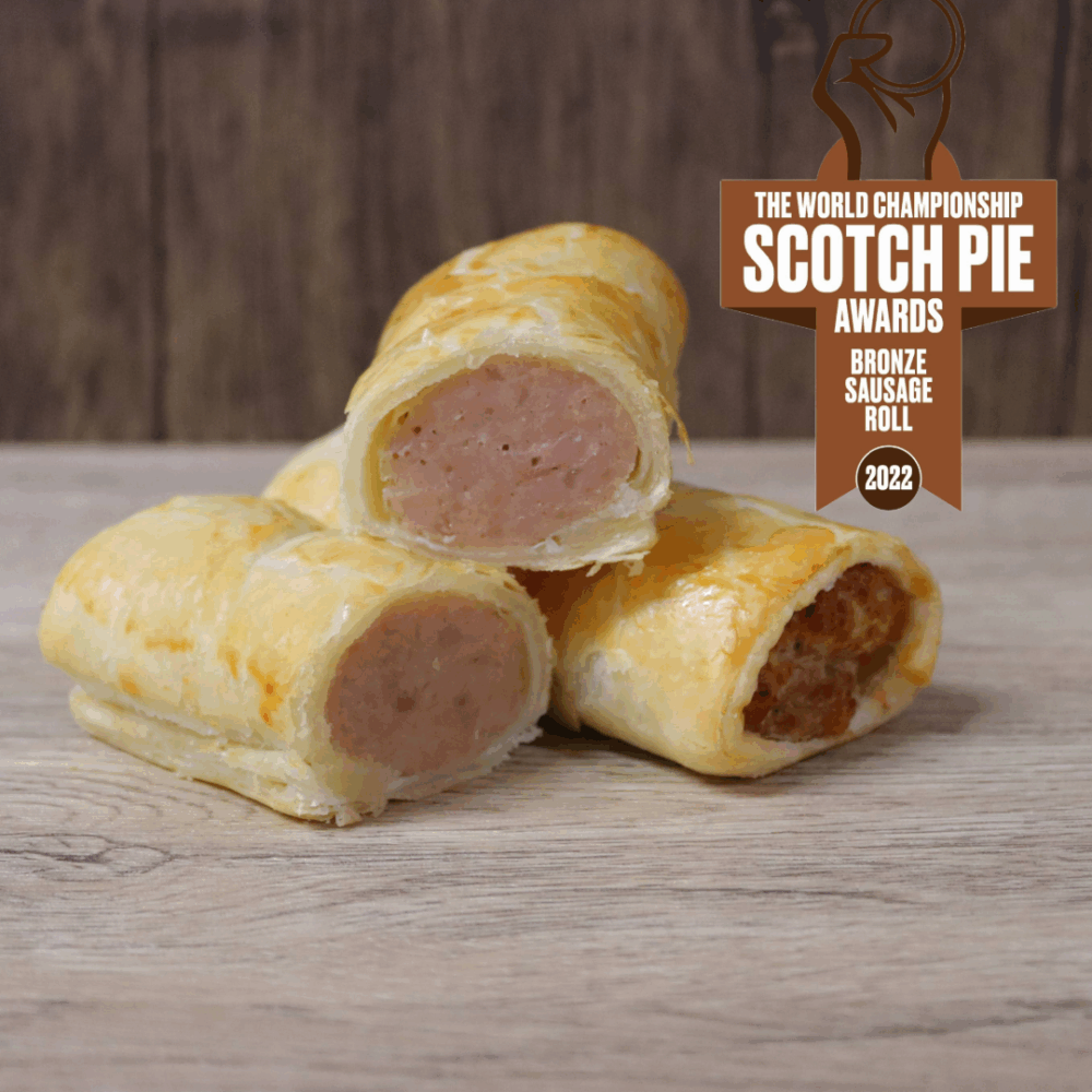 Award winning home made sausage rolls