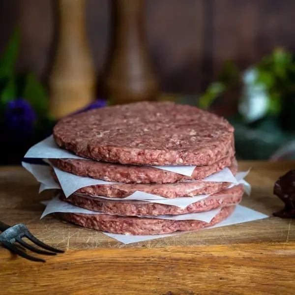 Traditional Scottish beef burgers