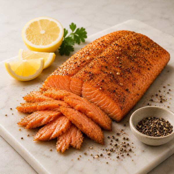 Lemon & Pepper Hot Smoked Salmon